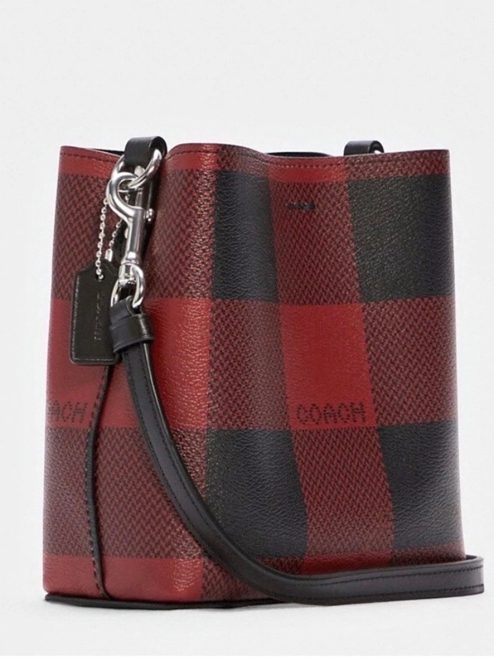 COACH Town Plaid Bucket bag - NWOT - Picture 2 of 13